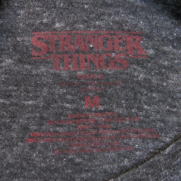Stranger Things T Shirt Men's Size M Heather Graphic Print Tee - Picture 3 of 4